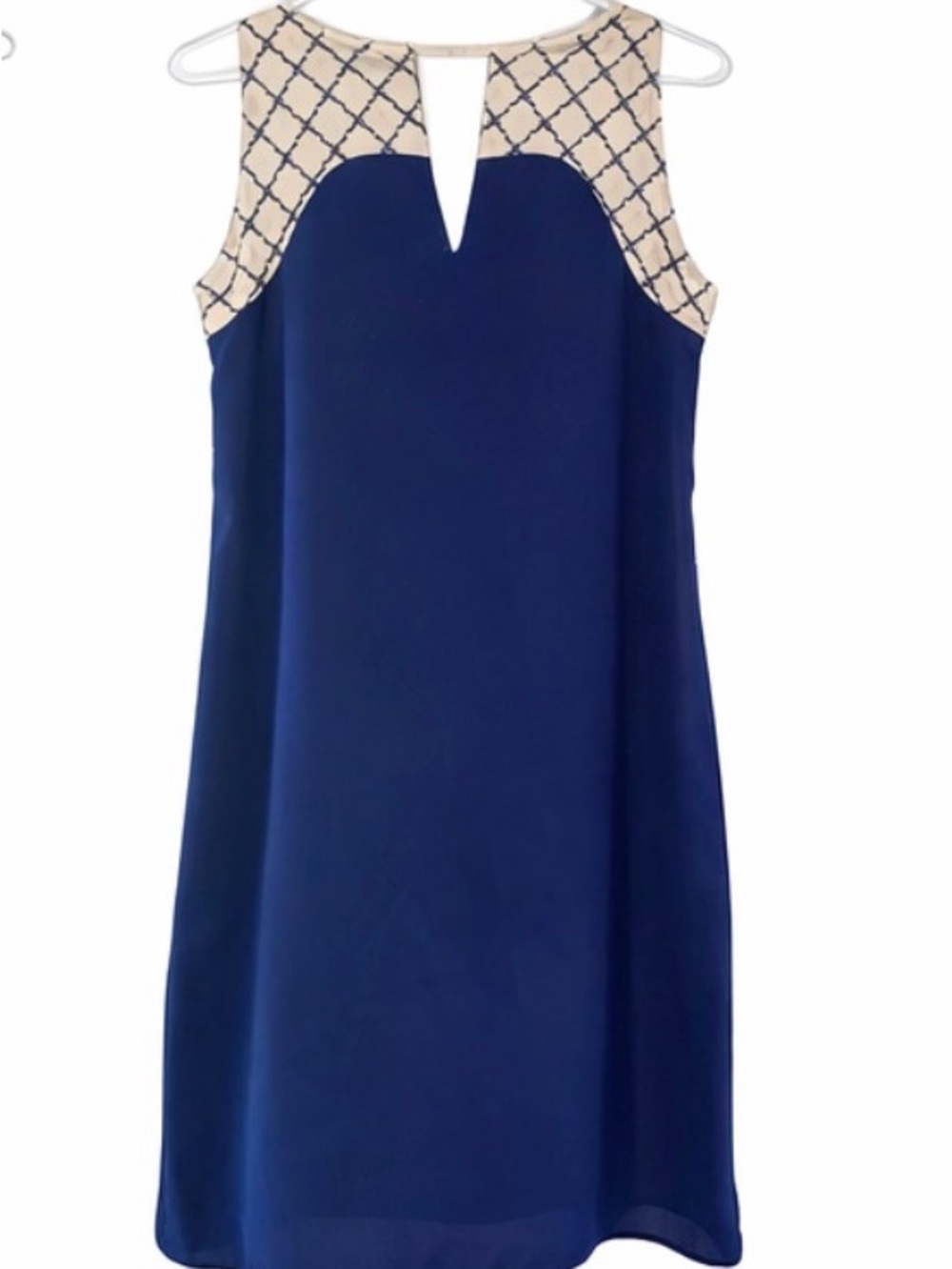 THML Dress with royal blue Embroidered Trim